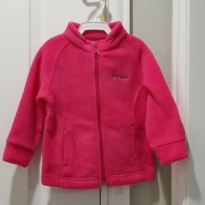 Columbia baby hot pink fleece